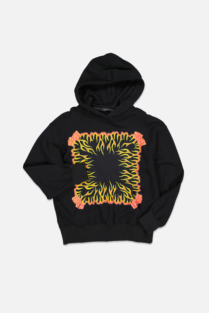 Stolen Girldriends Club Fire Flag Hood - Black