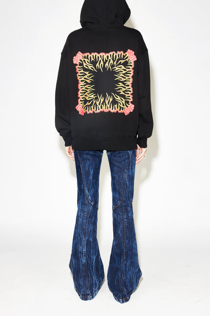 Stolen Girldriends Club Fire Flag Hood - Black