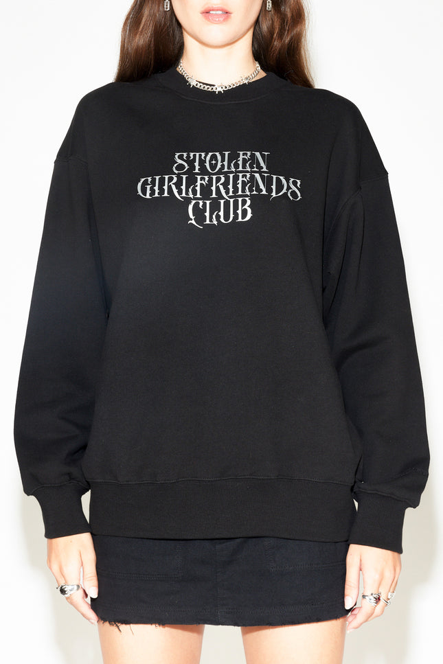 Stolen Girlfriends Club Chrome Club Crew - Black