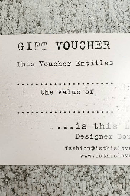 Gift Voucher - in Store