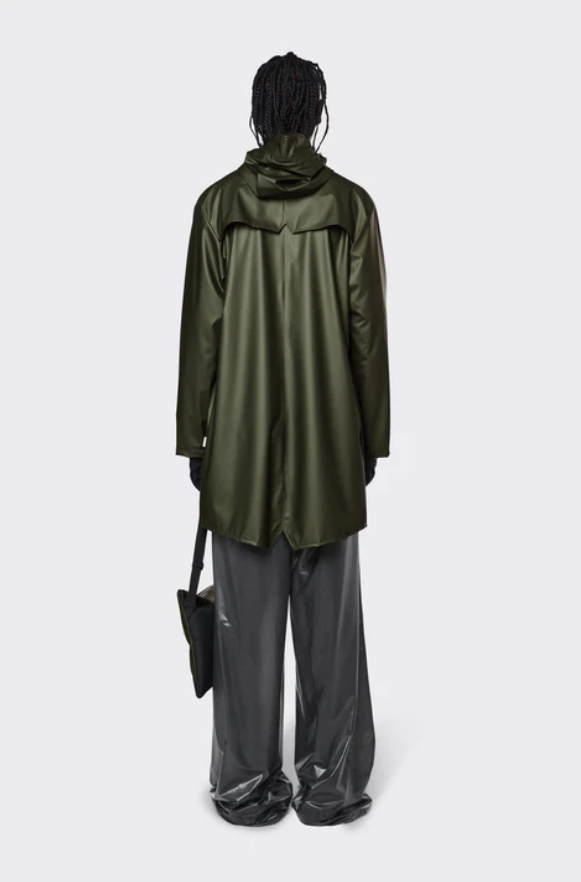 Rains 1202 Long Jacket - Evergreen