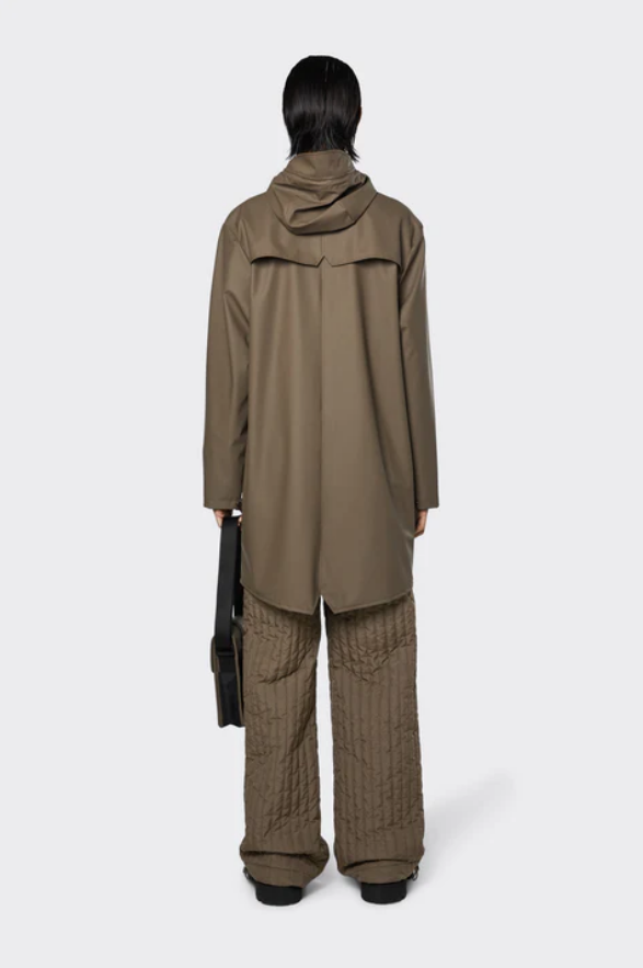 Rains 1202 Long Jacket - Wood