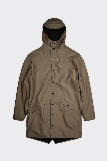 Rains 1202 Long Jacket - Wood