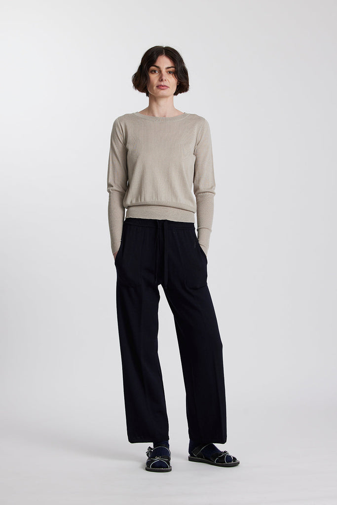 Standard Issue Merino Long Rib Sweater - Grullo
