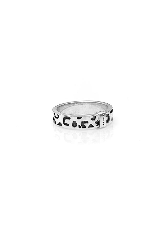 Stolen Girlfriends Club Leopard Band Skinny - Sterling Silver