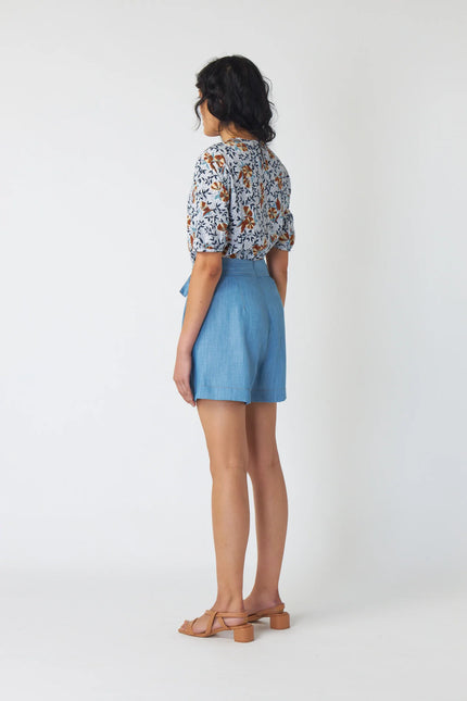 Sylvester Chambray Short - Sky Wash