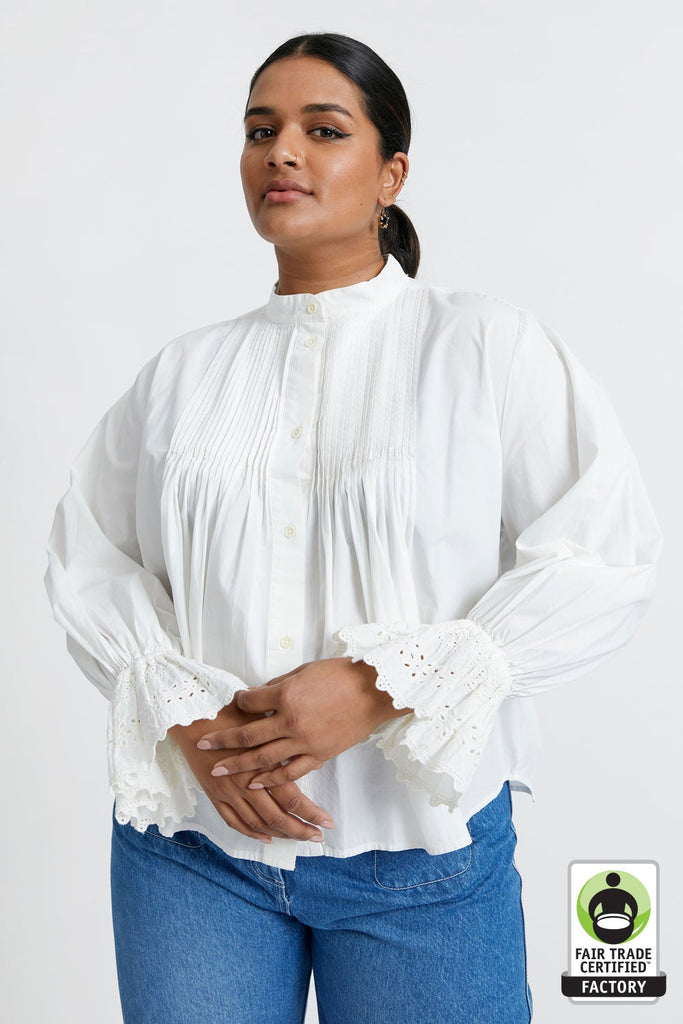 Karen Walker Organic Cotton Connie Shirt - Off White